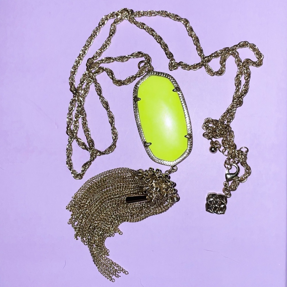 Neon Yellow Rayne Necklace